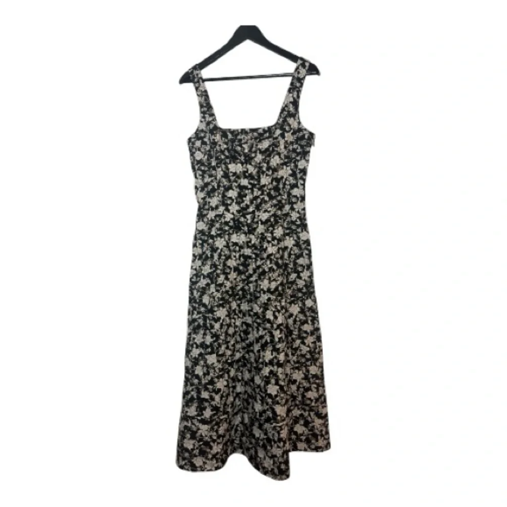 Club Monaco Black and White Floral Printed Square Neck Midi Dress Size 4 NWT - Picture 7 of 10